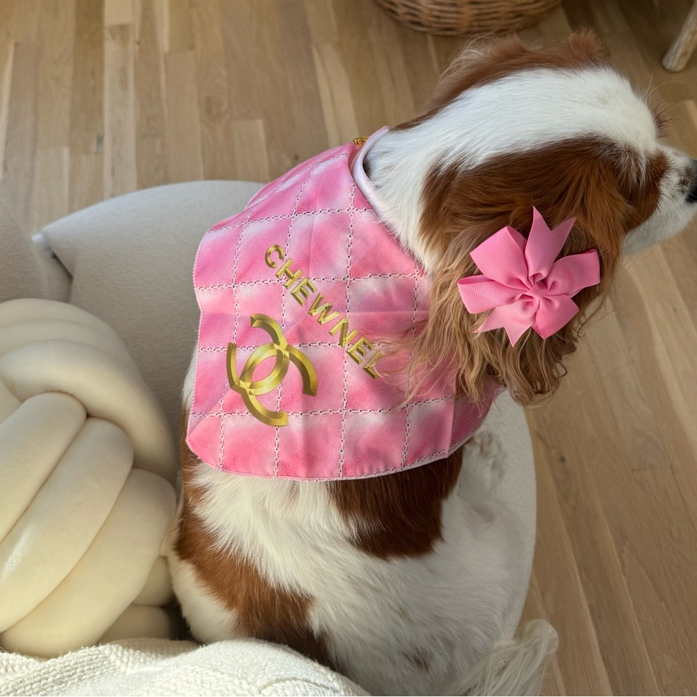 🐾🐶style your fur baby in Chewnel! This bandana is a size S. You will get a new 1